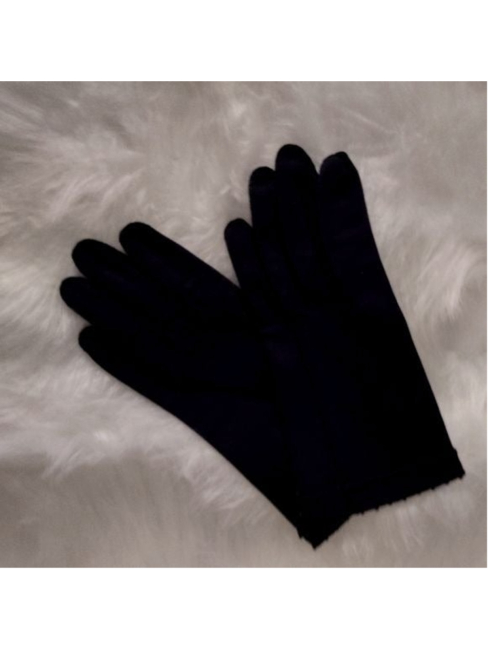 Vtg short 8” black gloves COSPLAY, HALLOWEEN
